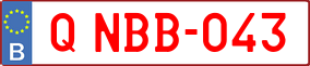 Trailer License Plate